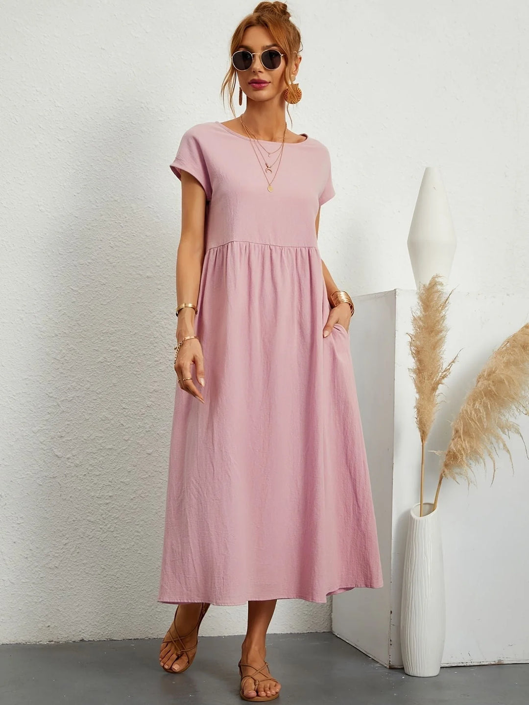 Sage - Casual Spring Dress