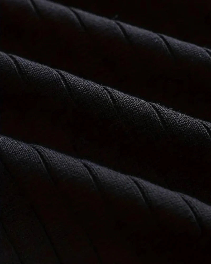 Hampton Ribbed Polo Long Sleeve